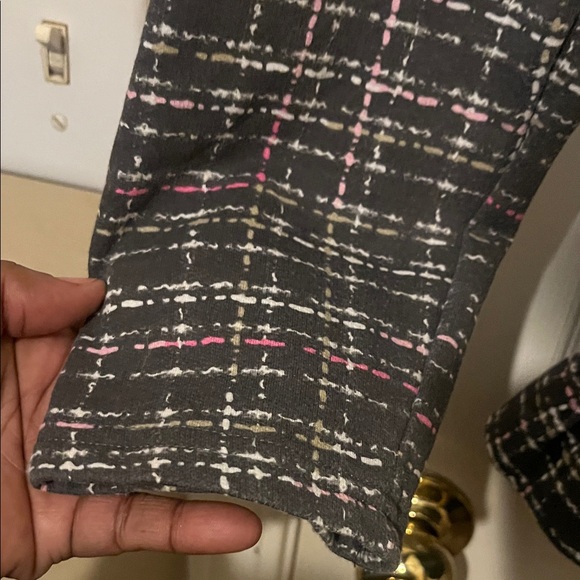 Self Esteem Black and Pink Plaid Blazer - Picture 6 of 9